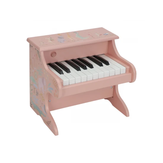 Little Dutch Piáno drevené Pink Safari Friends 7477LD