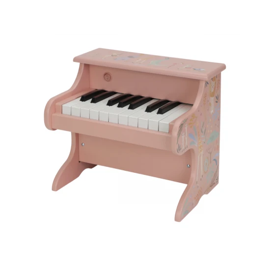 Little Dutch Piáno drevené Pink Safari Friends 7477LD