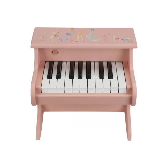 Little Dutch Piáno drevené Pink Safari Friends 7477LD