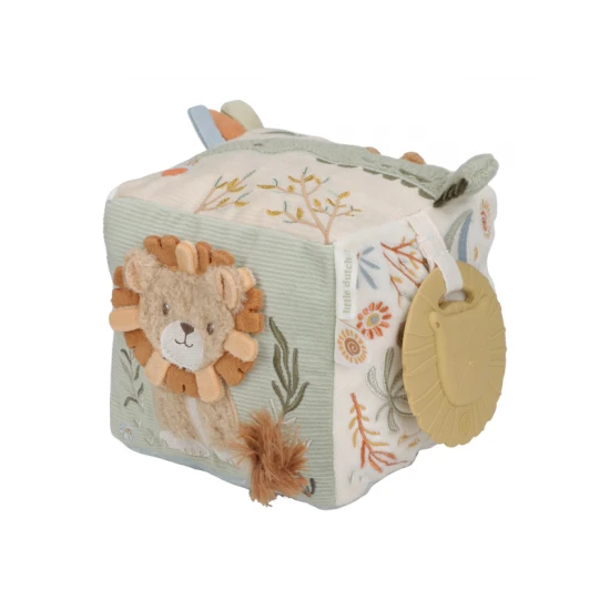Little Dutch Kocka textilná s aktivitami Safari Friends 8309LD