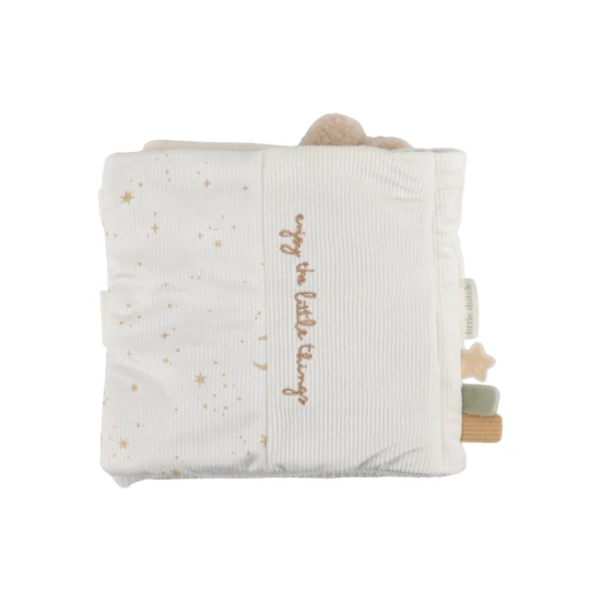 Interaktívna textilná knižka pre bábätká – Little Dutch Newborn Naturals