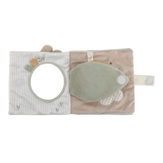 Interaktívna textilná knižka pre bábätká – Little Dutch Newborn Naturals