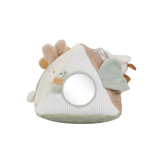 Trojhranný vankúšik s aktivitami Newborn Naturals od Little Dutch