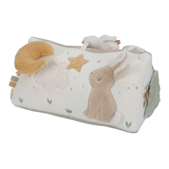 Trojhranný vankúšik s aktivitami Newborn Naturals od Little Dutch