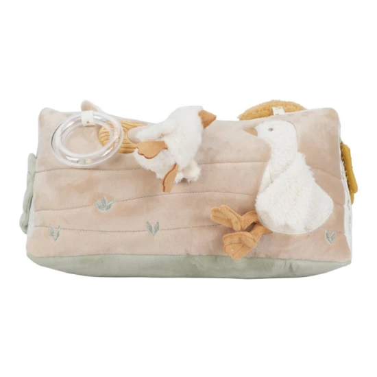 Trojhranný vankúšik s aktivitami Newborn Naturals od Little Dutch