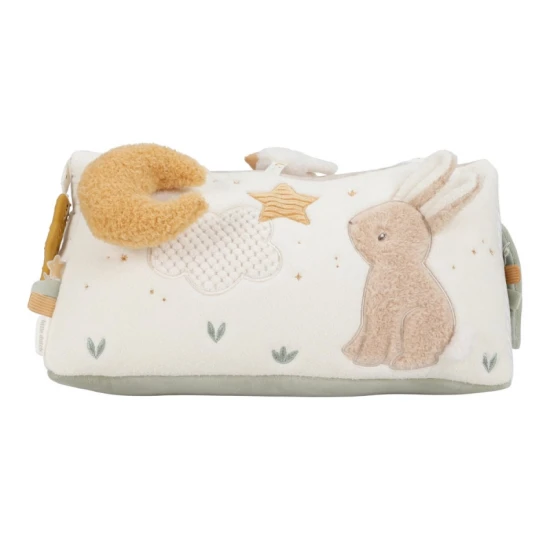 Trojhranný vankúšik s aktivitami Newborn Naturals od Little Dutch