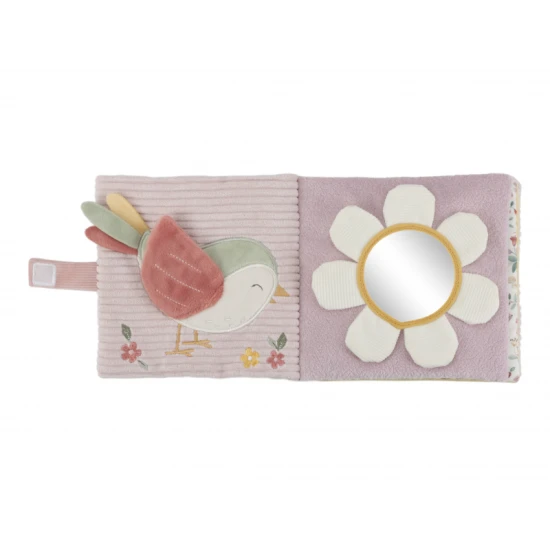 Textilná knižka s aktivitami Fairy Garden s motívmi zo života na záhrade