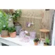 Kovové vedierko Fairy Garden s jemnou potlačou a praktickou rukoväťou