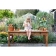 Detská sada záhradného náradia Fairy Garden s drevenými rukoväťami a jemnou potlačou
