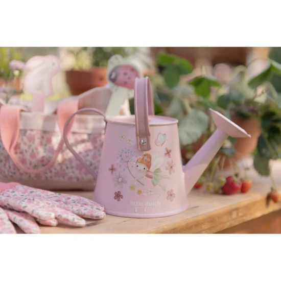 Detská záhradnícka sada Fairy Garden s kanvičkou, rukavicami a náradím