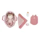 Originálna mäkká bábika s príslušenstvom Baby Rosa s prenosným košíkom na spanie.