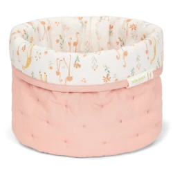 Košík textilný obojstranný malý Pink Blooming Safari