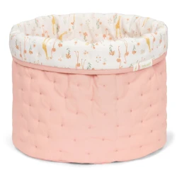 Košík textilný obojstranný veľký Pink Blooming Safari