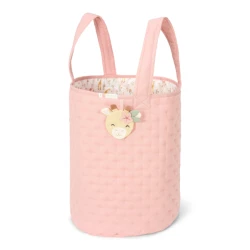 Košík textilný obojstranný extra veľký Pink Blooming Safari