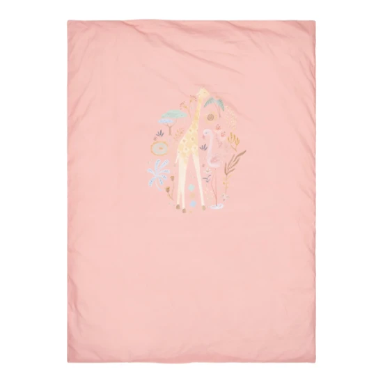 Obliečky 140x100 a 40x60 cm Pink Blooming Safari – Little Dutch TE10356047LD
