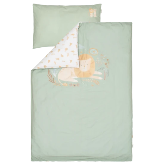 Obliečky 200x140 a 60x70 cm lev Safari Friends – Little Dutch TE10826047LD