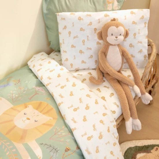 Obliečky 200x140 a 60x70 cm lev Safari Friends – Little Dutch TE10826047LD
