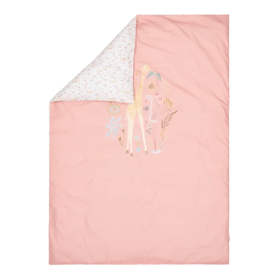 Obliečky 200x140 a 60x70 cm Pink Blooming Safari – Little Dutch TE10856047LD