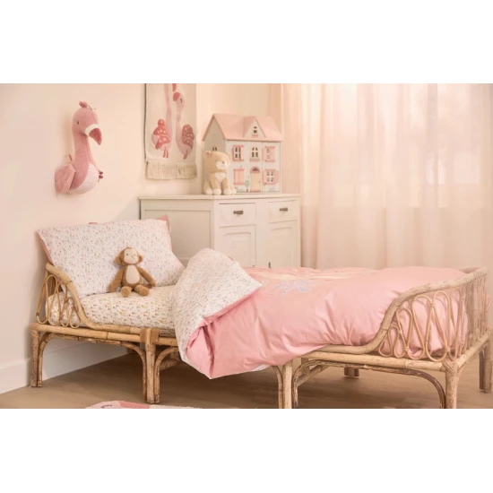 Obliečky 200x140 a 60x70 cm Pink Blooming Safari – Little Dutch TE10856047LD