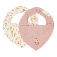 Podbradník bandana 2 ks Pink Blooming Safari
