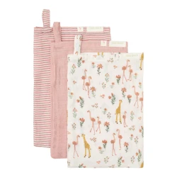 Žinky 3 ks Pink Blooming Safari