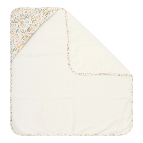 Osuška s kapucňou 75x75 cm Safari Wonders – Little Dutch TE50606047LD