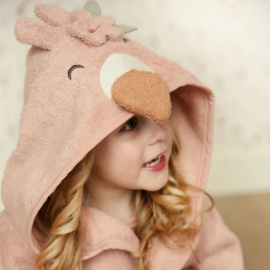 Župan froté plameniak Safari Friends veľ. 98/104 – Little Dutch TE51256047LD