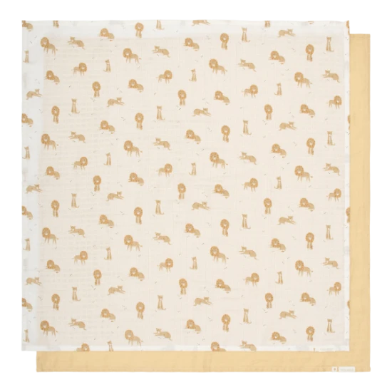 Plienky 70x70cm lev Safari Friends 2 ks – Little Dutch TE51826047LD