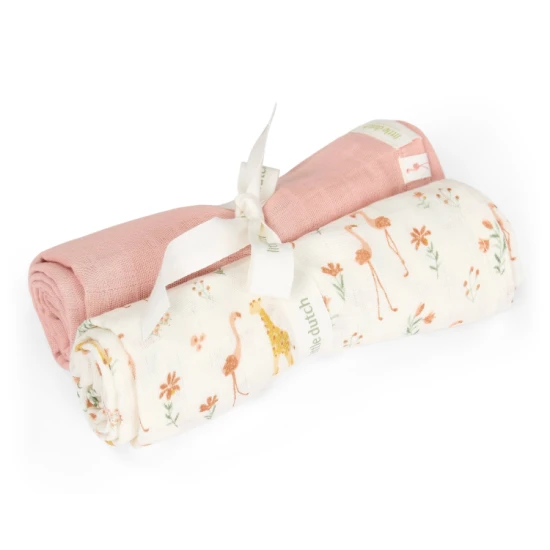 Plienky 70x70cm Blooming Safari 2 ks – Little Dutch TE51856047LD