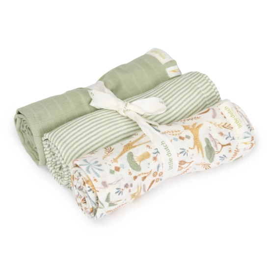 Plienky 70x70cm Safari Wonders 3 ks – Little Dutch TE52306047LD