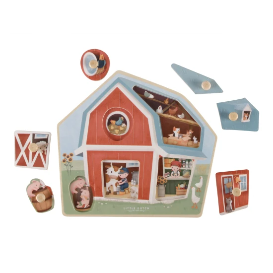Vkladacie puzzle Farma