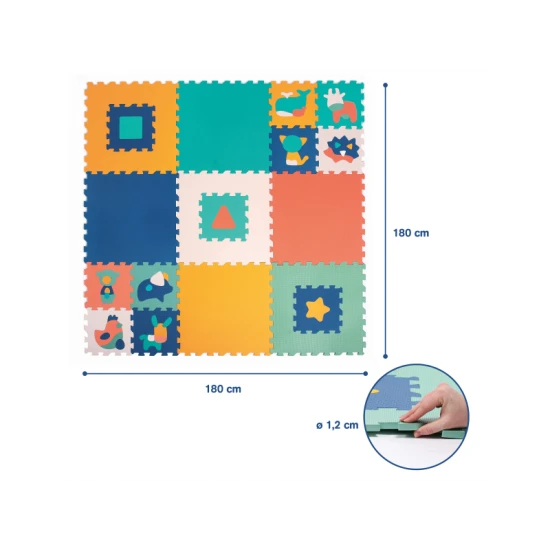 Puzzle penové 180x180cm Jumbo XXL – Ludi 10014LU