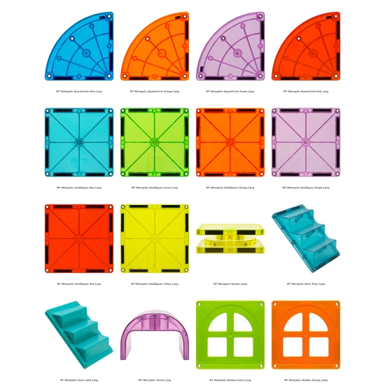 Magnetická stavebnica Metropolis 110 dielov od Magna Tiles.