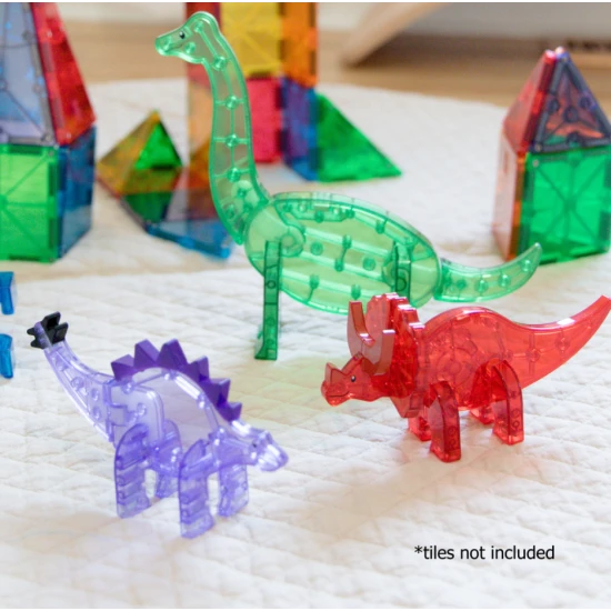 Súprava piatich figúrok dinosaurov od MAGNA-TILES.