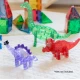 Súprava piatich figúrok dinosaurov od Magna-Tiles.