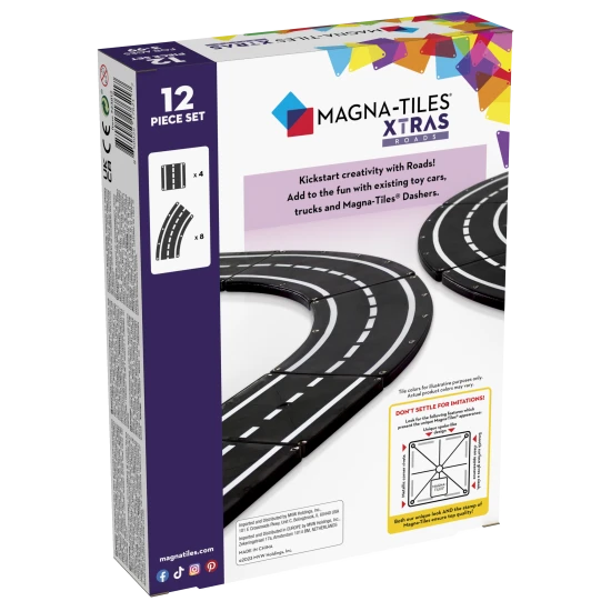S magnetickou stavebnicou si vytvoríte rôzne typy ciest.