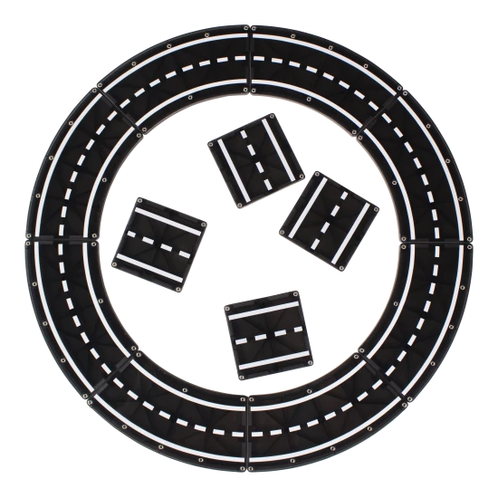 S magnetickou stavebnicou si vytvoríte rôzne typy ciest.