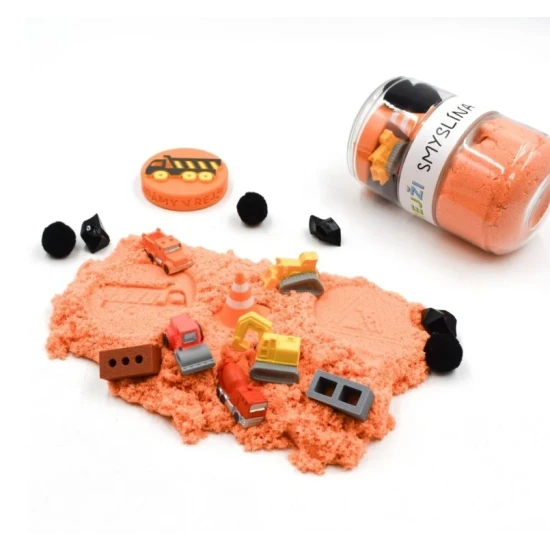 Smyslína Na stavenisku s Kineťáčikom – hra s kinetickým pieskom