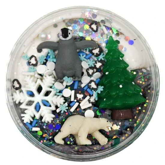 Extra Mamolína Polárna – domáca modelína s tučniakom a ľadovým medveďom