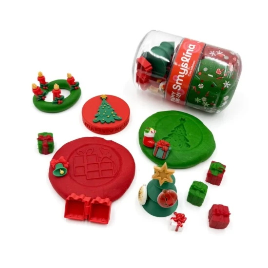 Smyslína – Čas Vianoc s Mamolínou, domáca modelína s trblietkami a eko doplnkami