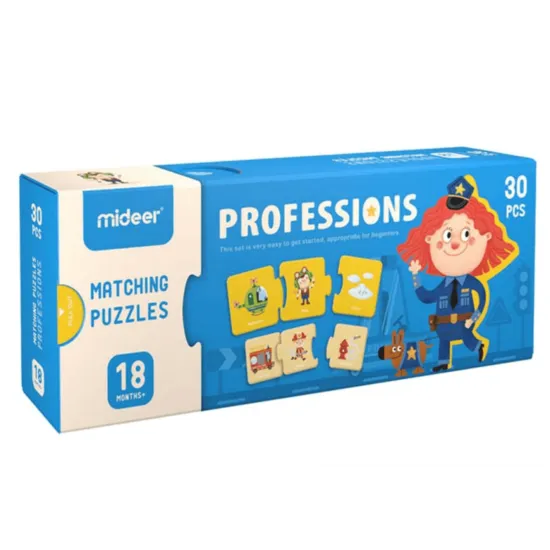 Originálna sada puzzle vyrobená špeciálne pre deti od 18 mesiacov.