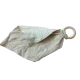 Mušelínový mojkáčik s kaučukovým krúžkom v béžovej farbe.