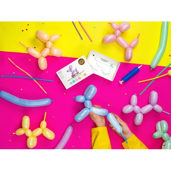 Modelovacie balóny Pastelové 30 ks pre deti, ktoré majú záujem o tvorivé a zábavné aktivity.