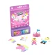 Kreatívna stavebnica Plus-Plus Activity Kráľovstvo rozprávok – 125 dielikov, modely rozprávkových postáv, jednorožec, čelenka, hradná veža