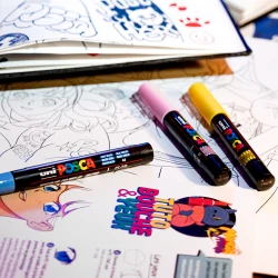 Akrylové fixky POSCA 5M Manga Hero 8 ks