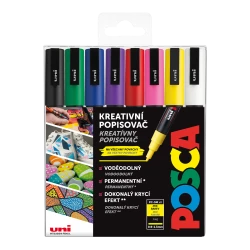 Akrylové fixky POSCA 3M základné farby 8 ks