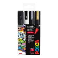 Akrylové fixky POSCA 5M mix farieb 4 ks