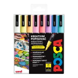 Akrylové fixky POSCA 3M pastelové farby 8 ks