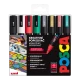 Sada popisovačov POSCA 5M s okrúhlym stredným hrotom, ideálna na presné línie a širokú paletu farieb. Vhodná pre profesionálov aj začiatočníkov, vyrobená v Japonsku.