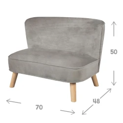 Detská pohovka Lil Sofa Sivá
